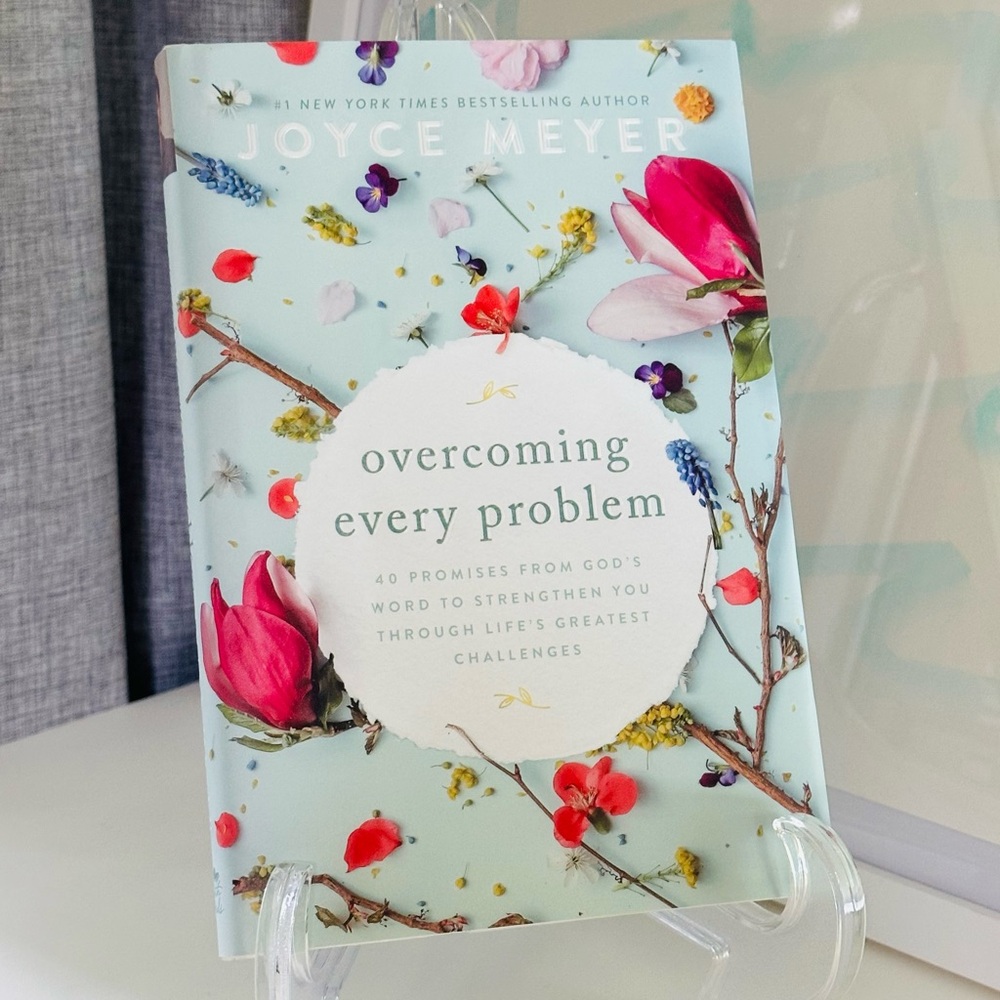 NEW Overcoming Every Problem 🌸 Joyce Meyer Hardcover Book + Bookmark